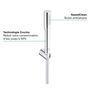 Voir la diapositive 6 : Grohe Pommeau de douche GROHE Vitalio Get Stick - 1 jet - technologie anti-brûlure et économie d'eau - chromé