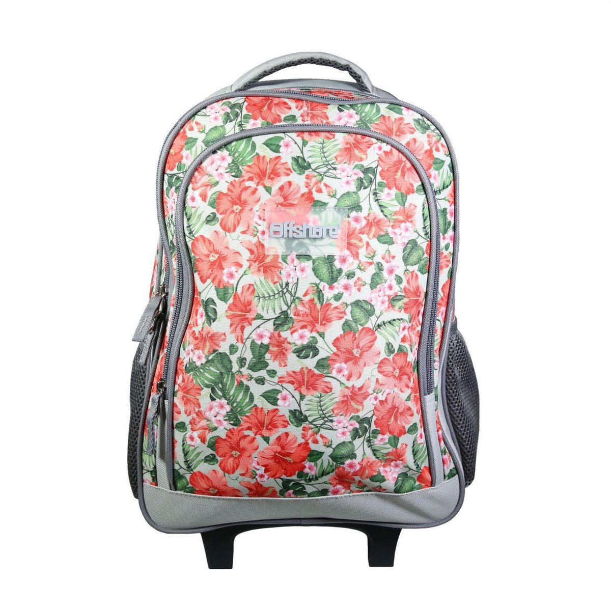 Bagtrotter BAGTROTTER Sac à dos à roulettes Offshore Grise Fleurs