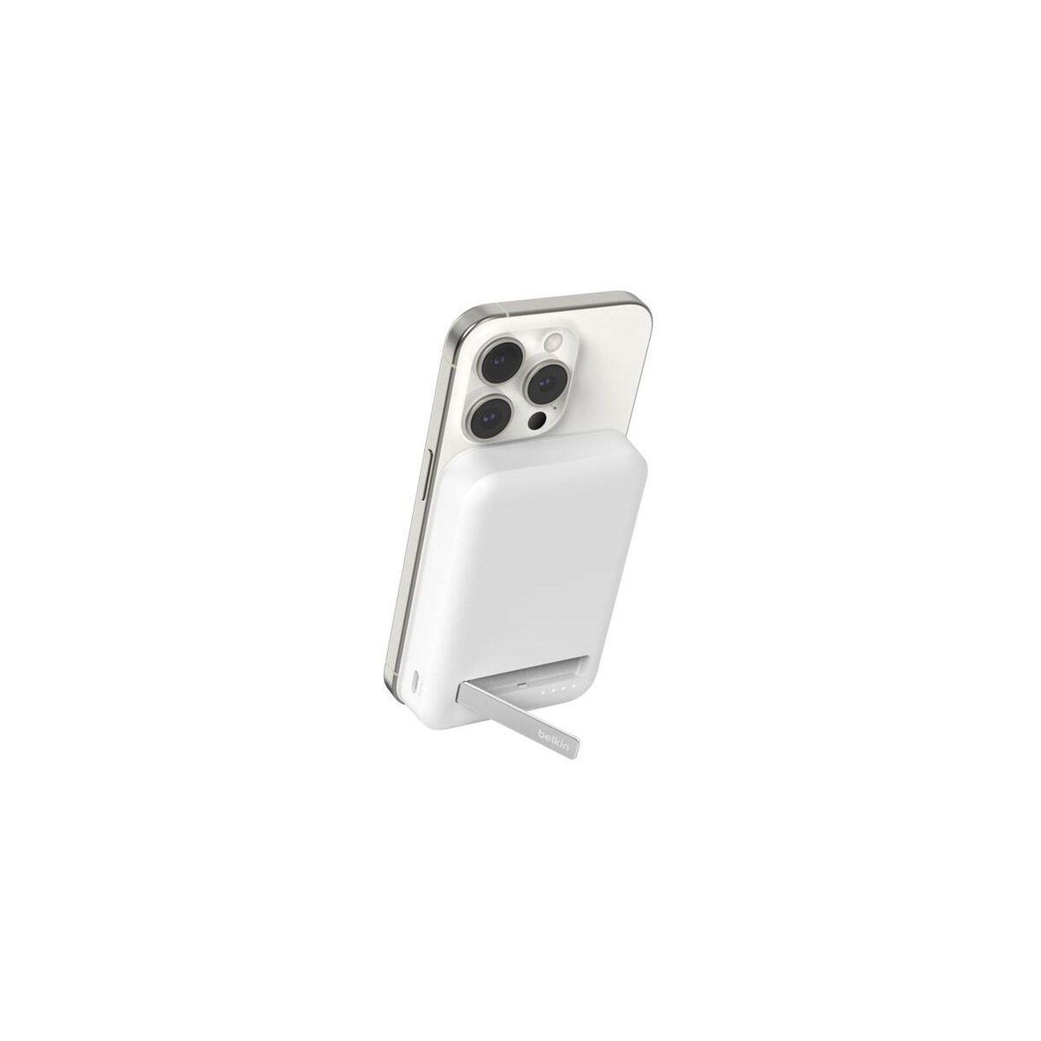Voir la diapositive 2 : Belkin Batterie externe 8000 mah 15w magsafe avec support