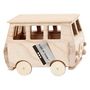 Voir la diapositive 2 : CREATIV COMPANY Mini-Van en bois 17 x 13 cm