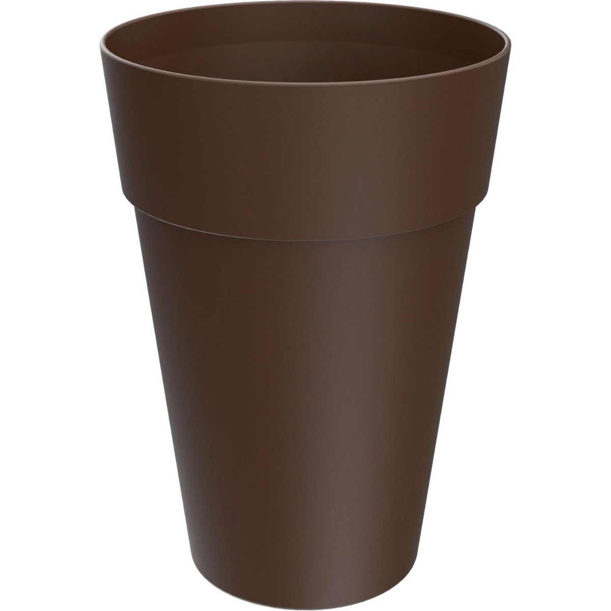 GARDENSTAR Pot Haut - D35cm H51cm - Terre d'ombre - Plastique