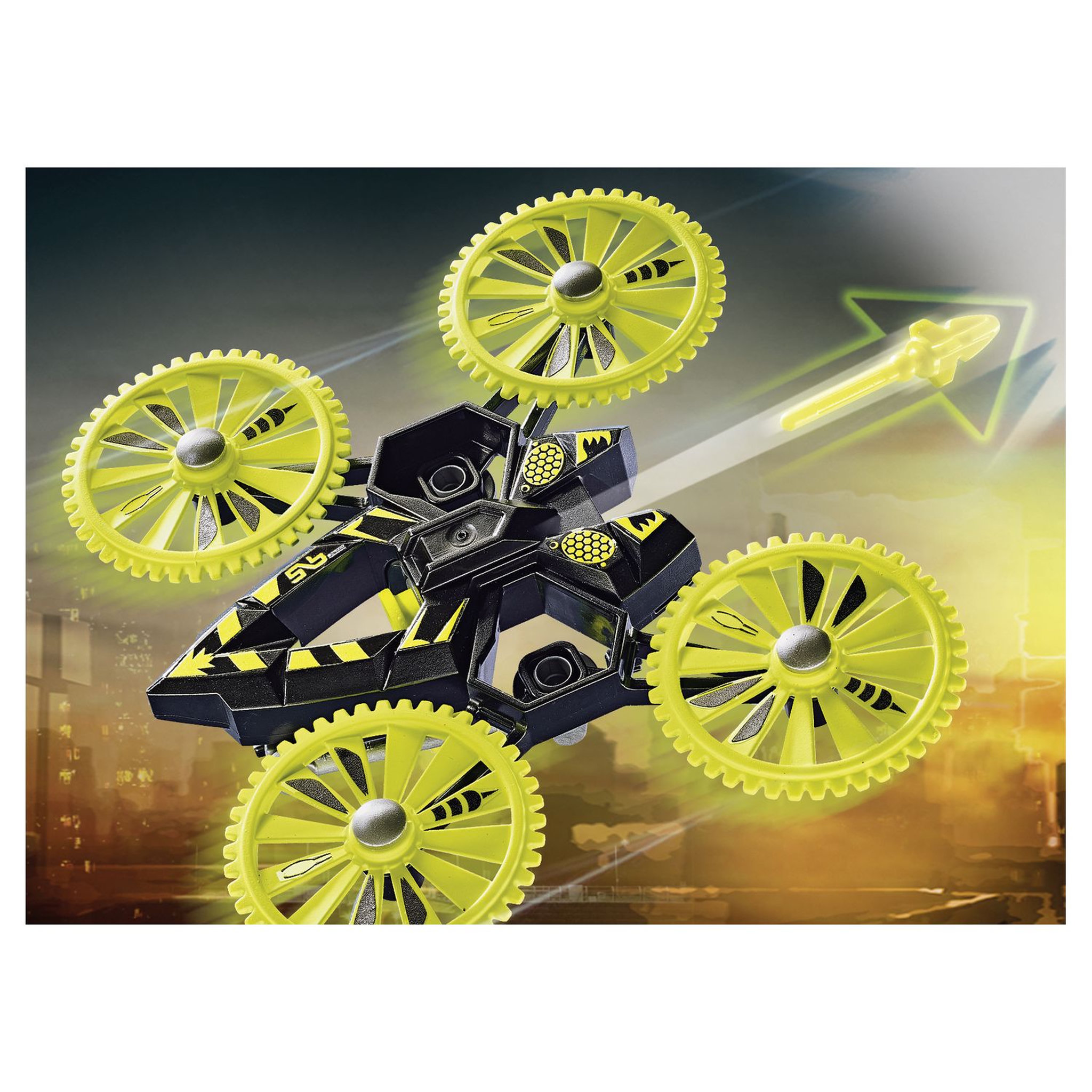 Voir la diapositive 4 : PLAYMOBIL 70780 - City Action Jet de police et drone 
