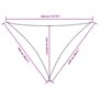 Voir la diapositive 6 : VIDAXL Voile de parasol tissu oxford triangulaire 2,5x2,5x3,5 m