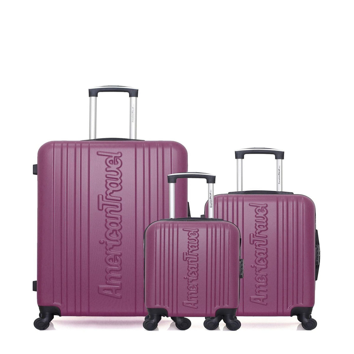 AMERICAN TRAVEL AMERICAN TRAVEL - LOT DE 3 - Valises grand format, cabine et cabine XXS SPRINGFIELD