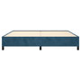 Voir la diapositive 5 : VIDAXL Cadre de lit sans matelas bleu fonce 200x200 cm velours