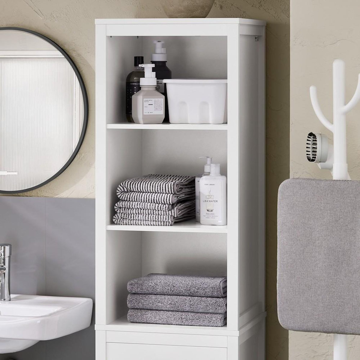 SOBUY SoBuy - Colonne De Salle De Bain à une porte - Nordique - BZR95