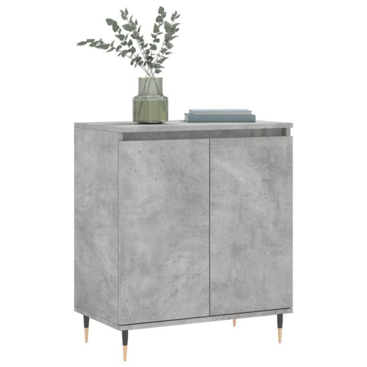 VIDAXL Buffet Gris béton 60x35x70 cm Bois d ingénierie