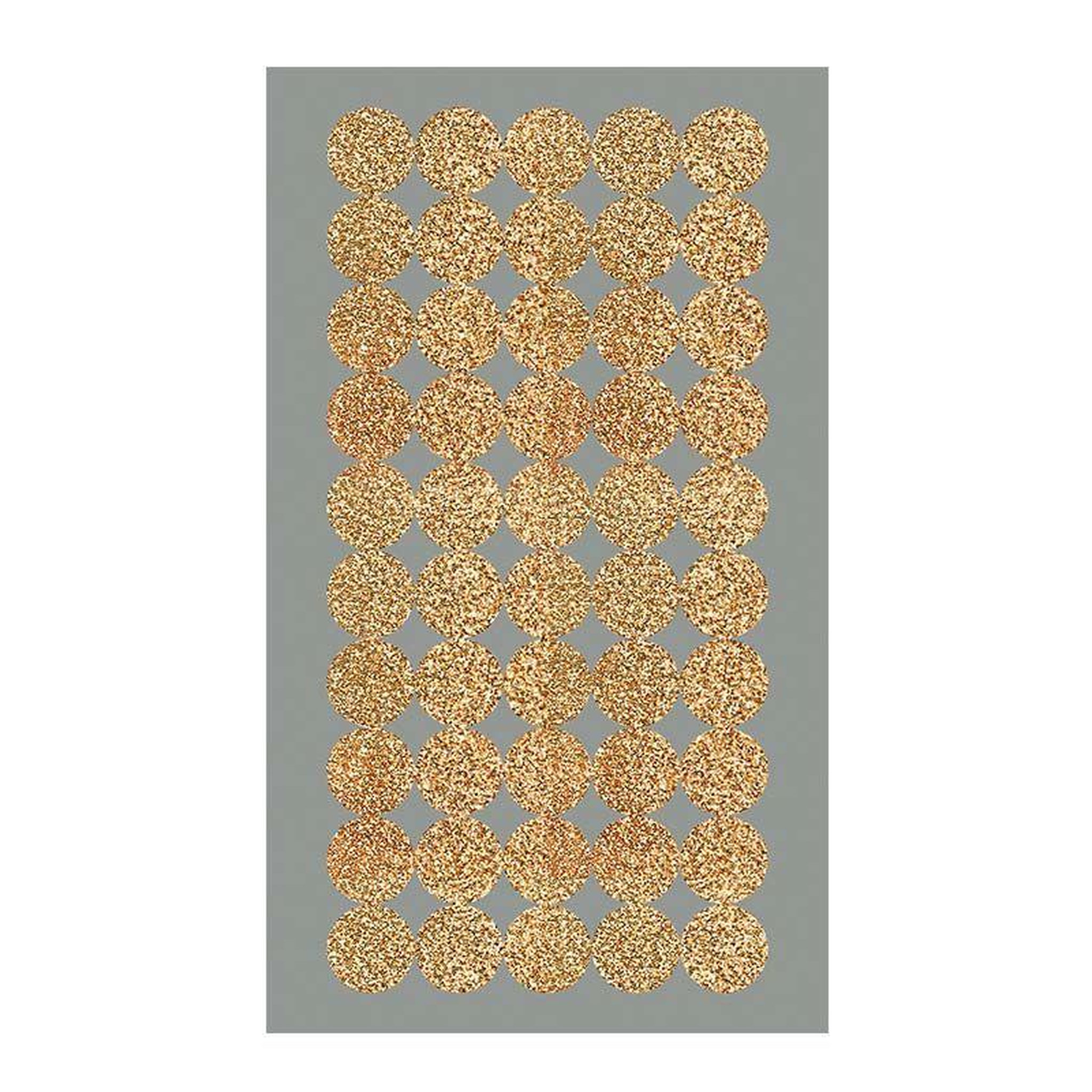 RICO DESIGN 4 feuilles d'autocollants S cercles dorés