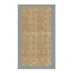 RICO DESIGN 4 feuilles d'autocollants S cercles dorés