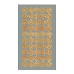 RICO DESIGN 4 feuilles d'autocollants S cercles dorés