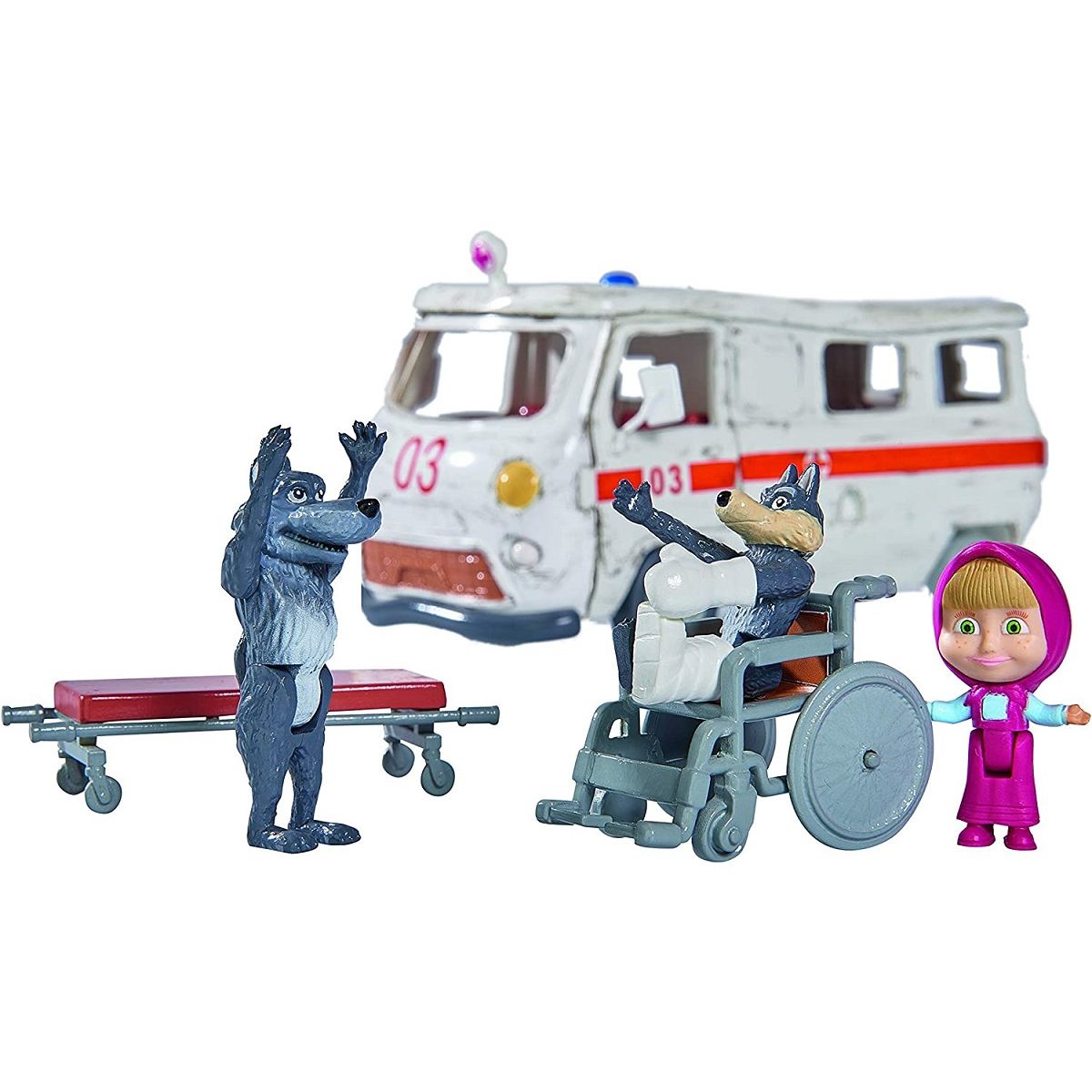 SMOBY Playset Ambulance - Masha et Michka