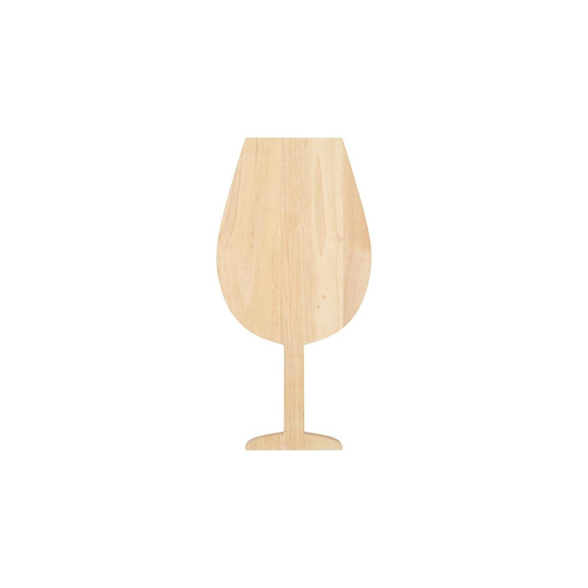 COOK CONCEPT Planche apéro verre à vin  ludique  38cm beige