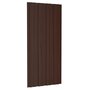 Voir la diapositive 4 : VIDAXL Panneaux de toiture 36 pcs Acier galvanise Marron 100x45 cm