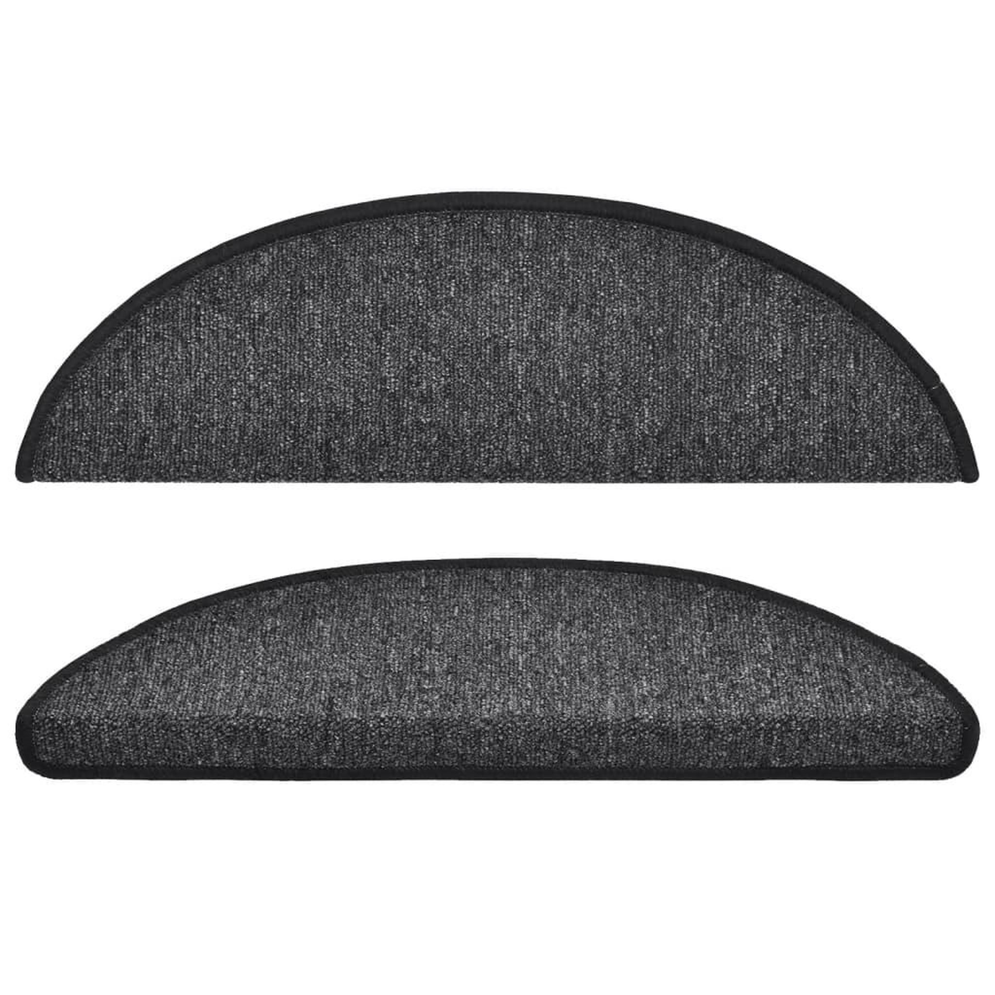 Voir la diapositive 4 : VIDAXL Tapis d'escalier 10 pcs 56x17x3 cm Anthracite