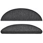 Voir la diapositive 4 : VIDAXL Tapis d'escalier 10 pcs 56x17x3 cm Anthracite