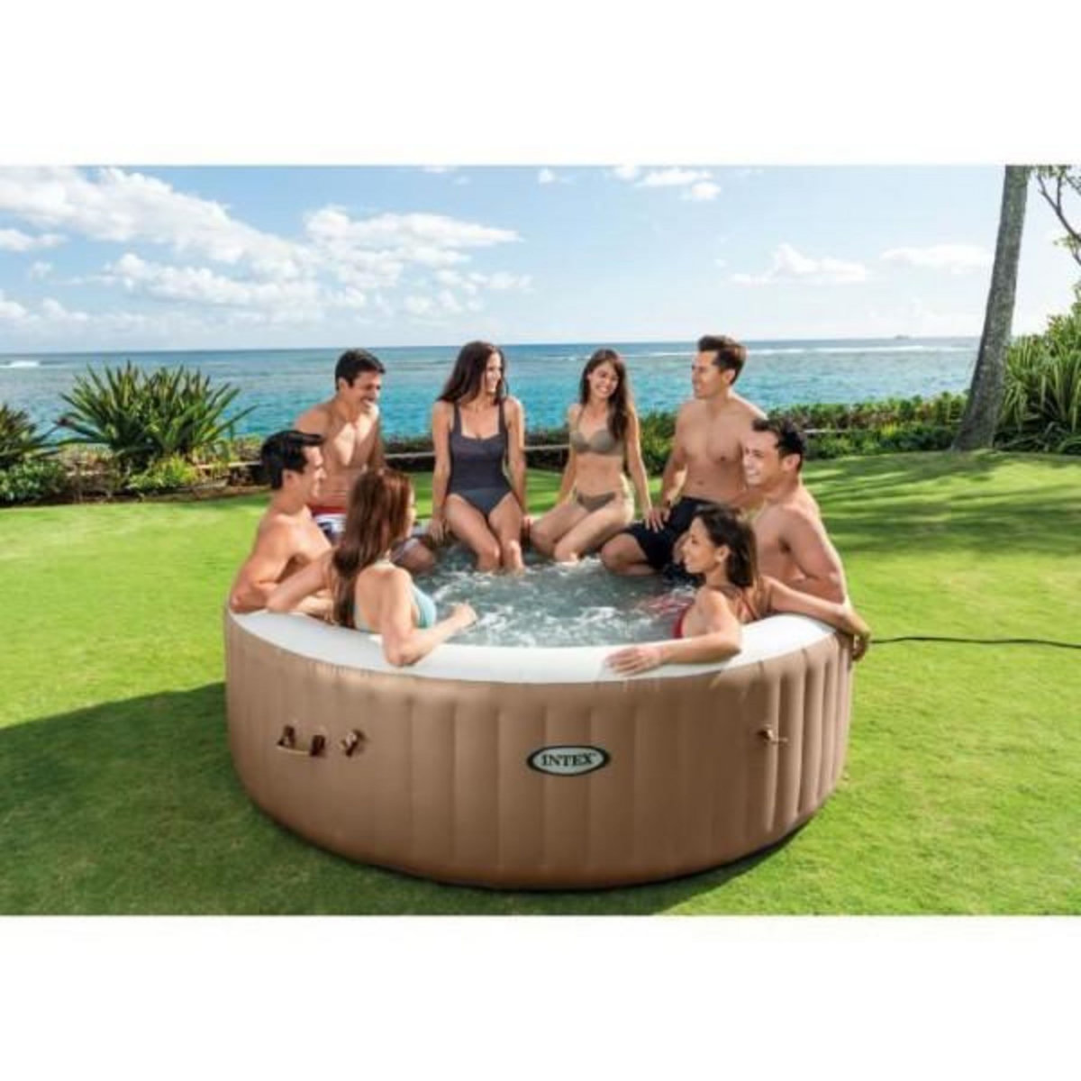 INTEX Spa gonflable INTEX - Sahara - 236 x 71 cm - 8 places - Rond - 28412EX