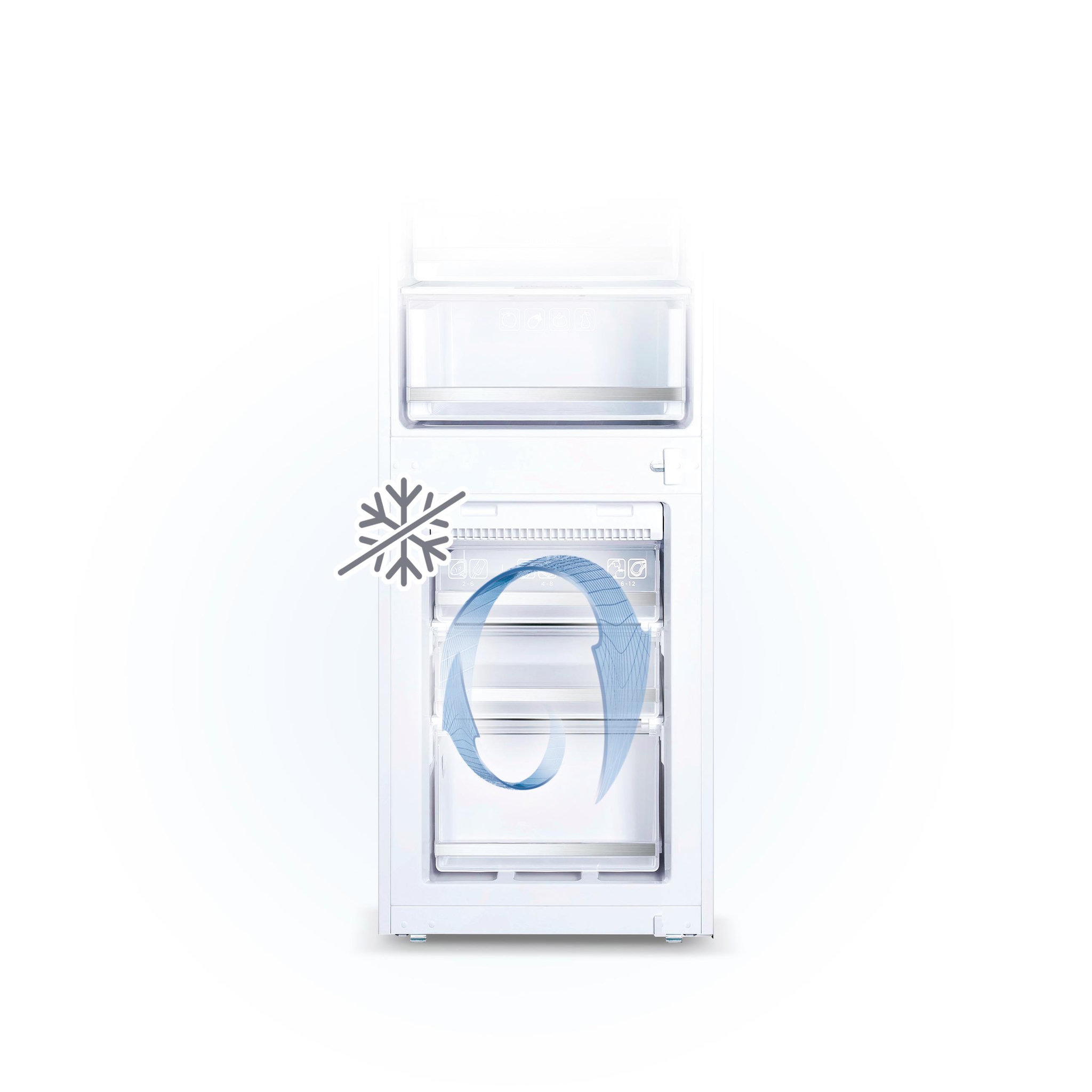 Voir la diapositive 3 : SCHNEIDER Réfrigérateur combiné 242L Blanc - SCRCI177SI-E