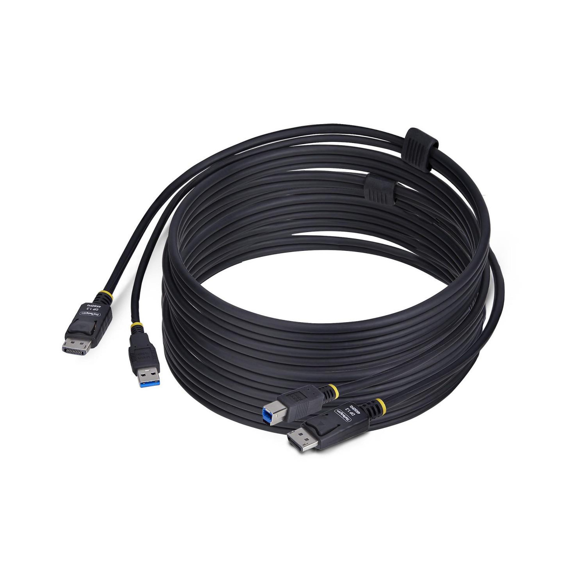 Startech StarTech.com Câble KVM DisplayPort de 3m et USB 5Gbps, 4K 60Hz, Câble Combo DP 1.2 et USB pour Commutateurs/Switchs KVM