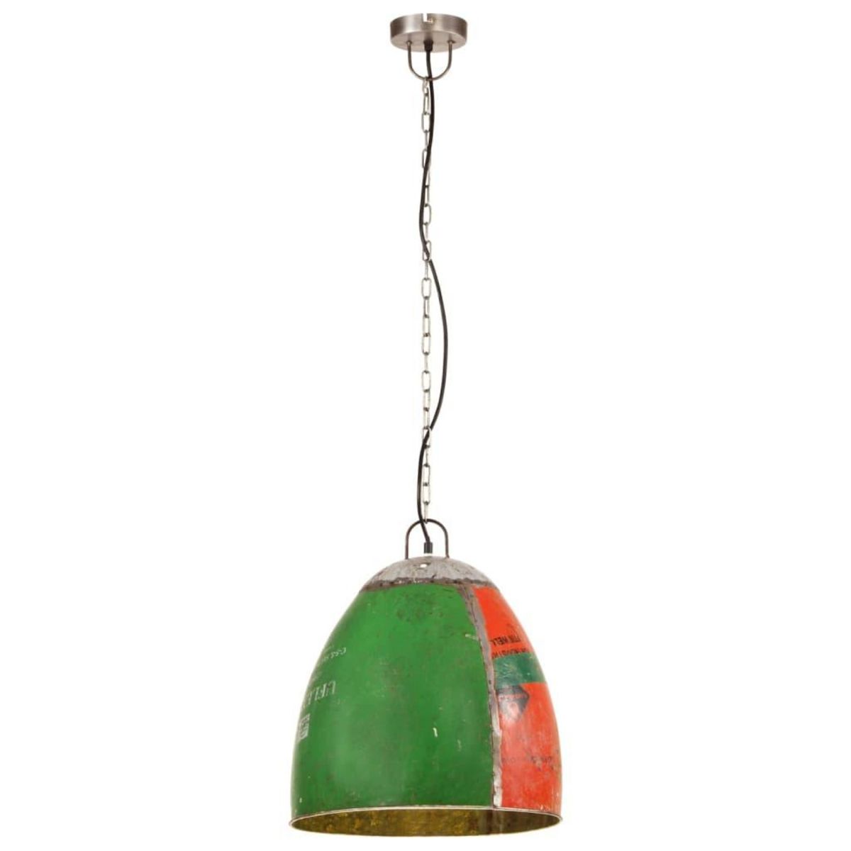 VIDAXL Lampe suspendue industrielle 25 W Multicolore Ronde 42 cm E27