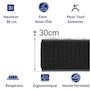 Voir la diapositive 4 : DAGOSTINO HOME Matelas 90x190 - 30cm Epaisseur - Mousse HR Très Ferme | Double Face (Été-Hiver) | Soutien Équilibré, Parfait et Tonique