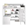 Voir la diapositive 8 : Lit enfant mezzanine couchage 90x200cm GIANT