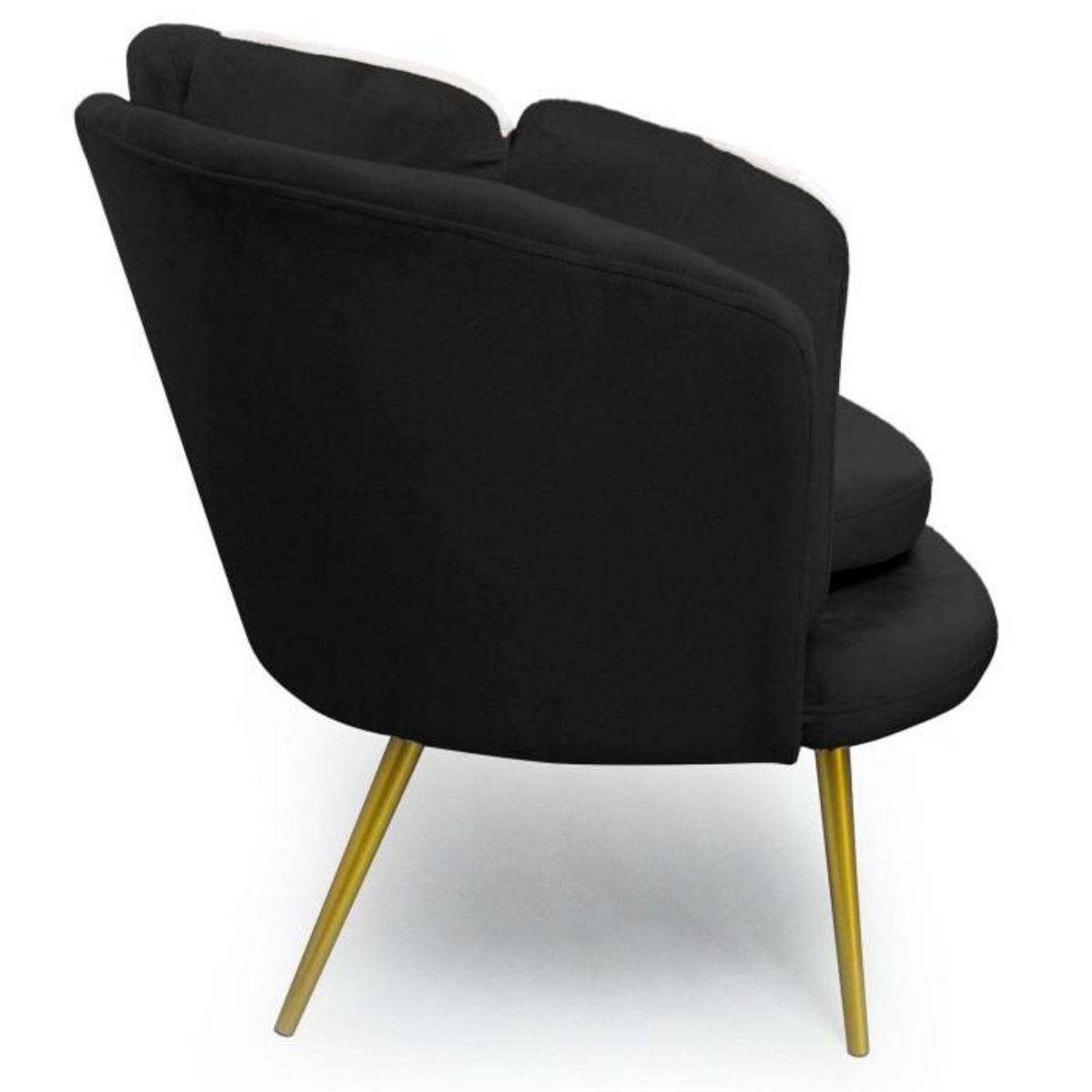 Paris Prix Canapé 3 Places en Velours  Dabren  185cm Noir