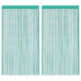 Voir la diapositive 2 : VIDAXL Rideaux a fils 2 pcs turquoise 100x250 cm