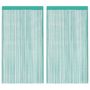 Voir la diapositive 2 : VIDAXL Rideaux a fils 2 pcs turquoise 100x250 cm