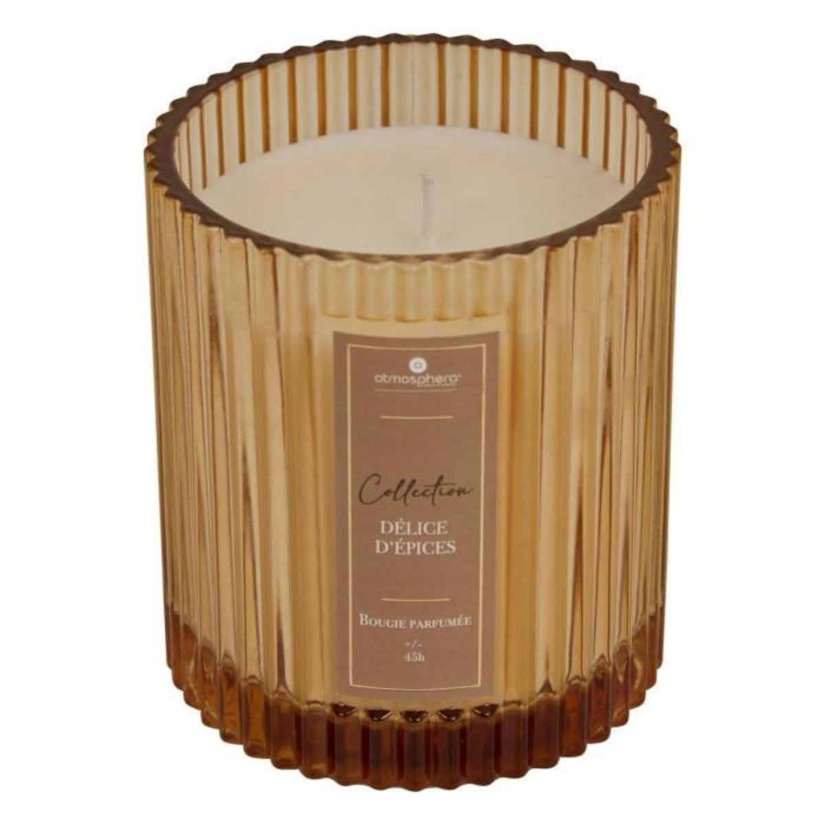 ATMOSPHERA Bougie Parfumée en Verre  Albie  290g Délice d'Épices