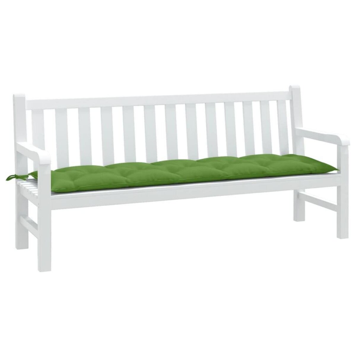 VIDAXL Coussin de banc de jardin vert melange 180x50x7 cm tissu