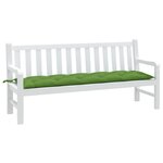 VIDAXL Coussin de banc de jardin vert melange 180x50x7 cm tissu