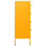 Voir la diapositive 4 : VIDAXL Commode Jaune moutarde 80x35x101,5 cm Acier