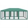 Voir la diapositive 3 : VIDAXL Tente de fete avec 10 parois laterales en maille vert 6x4m PEHD