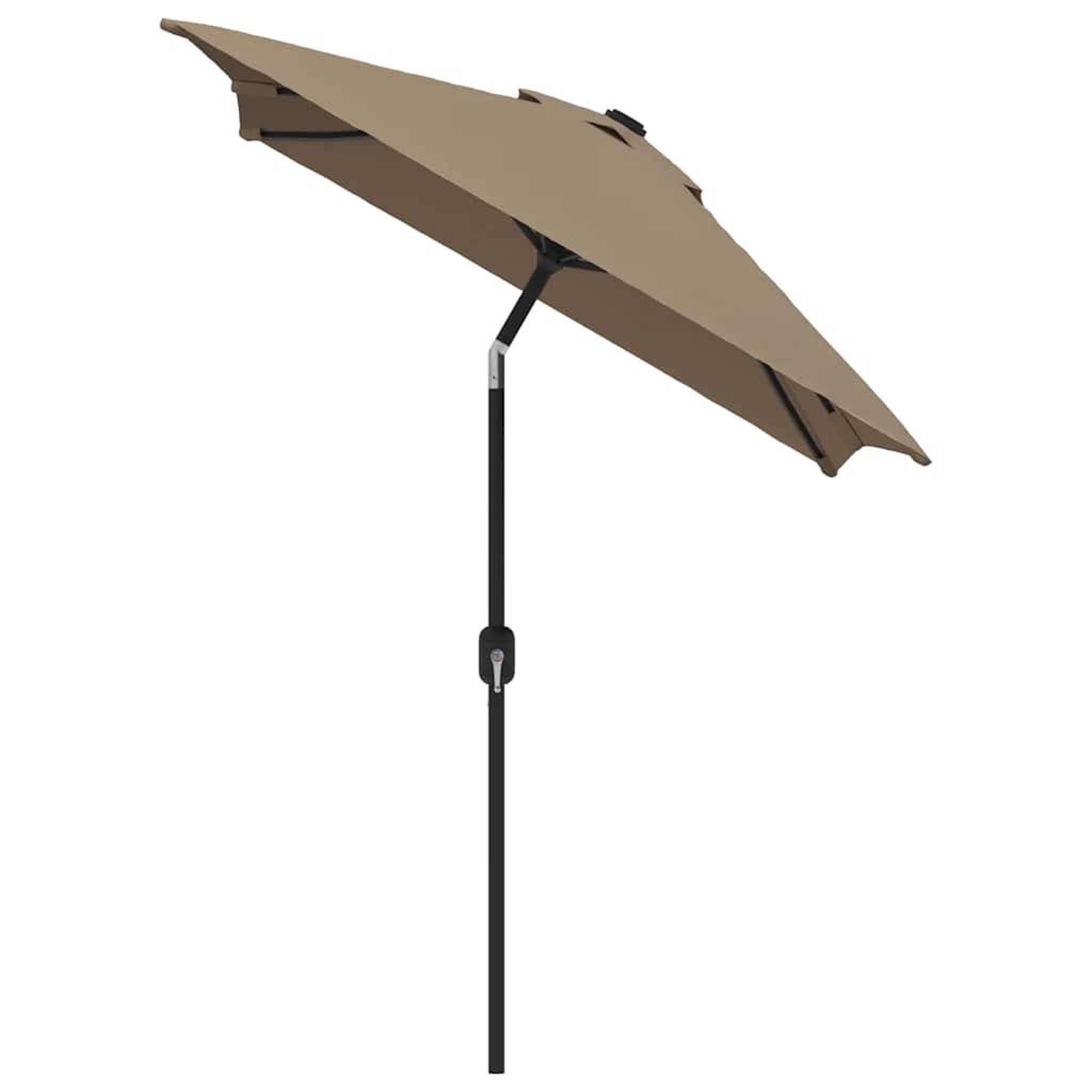 Voir la diapositive 3 : VIDAXL Parasol d'exterieur avec mat en metal 300x200 cm taupe