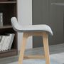 Voir la diapositive 6 : HOMCOM Tabourets de bar style scandinave - lot de 2 tabourets de bar avec repose-pieds - bois de sapin tissu polyester aspect lin gris