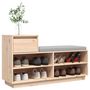Voir la diapositive 4 : VIDAXL Armoire a chaussures 110x34x61 cm Bois de pin massif