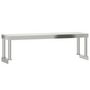 Voir la diapositive 5 : VIDAXL Table de travail de cuisine avec etagere 110x55x120 cm inox