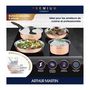 Voir la diapositive 2 : Arthur Martin Batterie de cuisine 6 pieces - ARTHUR MARTIN - AM516GT - 3 couches triple action - Tous feux dont induction