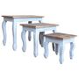 Voir la diapositive 4 : VIDAXL Ensemble de tables gigognes 3 pcs bois d'acajou massif