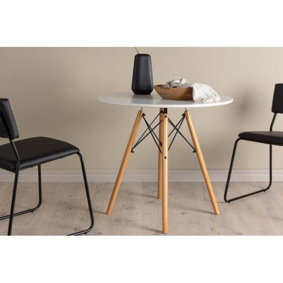 Paris Prix Table à Manger Ronde  Danburi  75cm Blanc