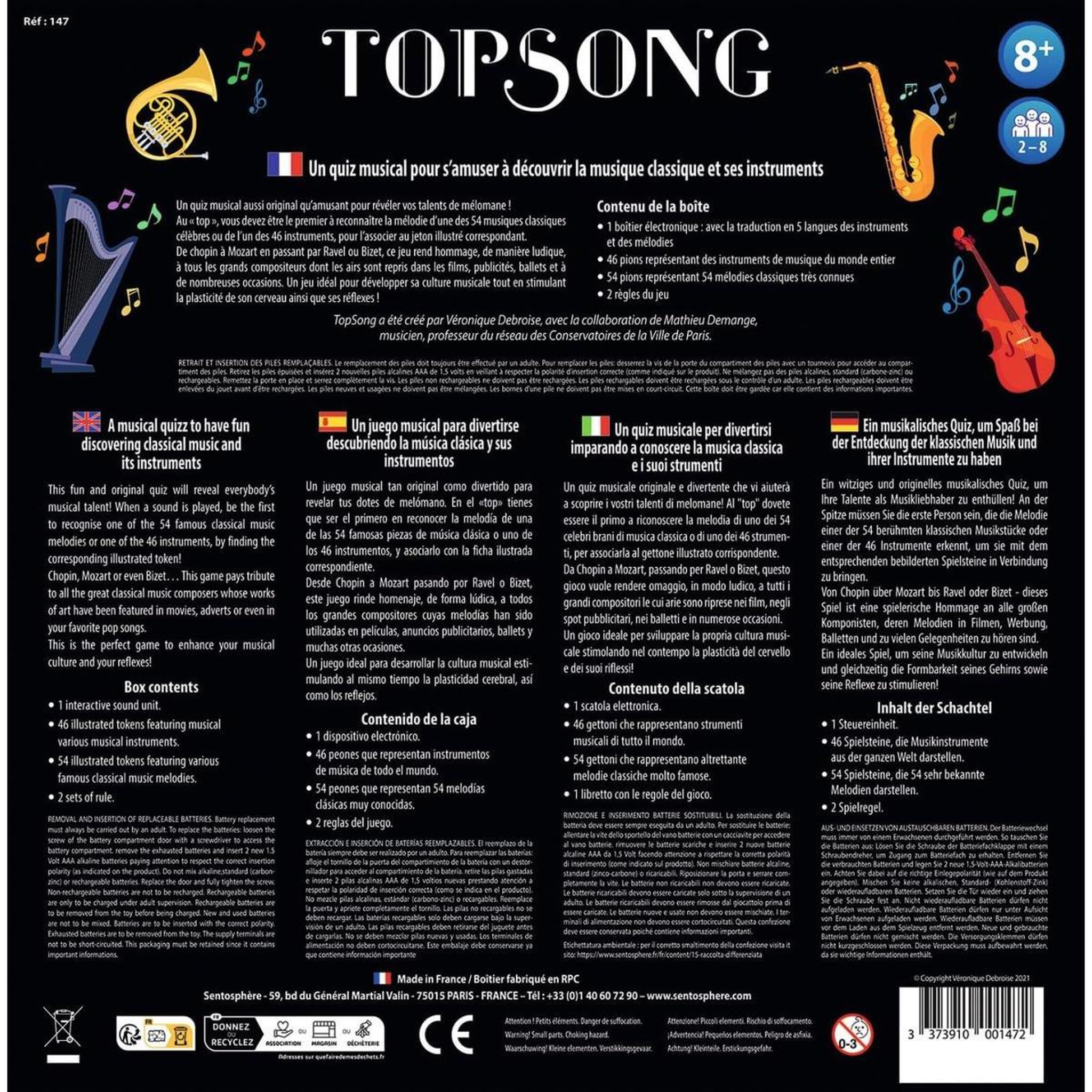 Voir la diapositive 3 : Sentosphere - TopSong le jeu d ambiance