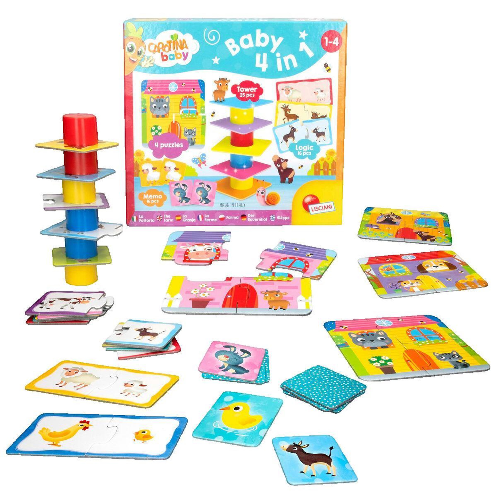 LISCIANI GIOCHI Ensemble de jeux éducatifs Lisciani Carotina Baby multicolore