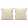 Voir la diapositive 5 : VIDAXL Ensemble de canapes 2 pcs avec coussins creme similicuir