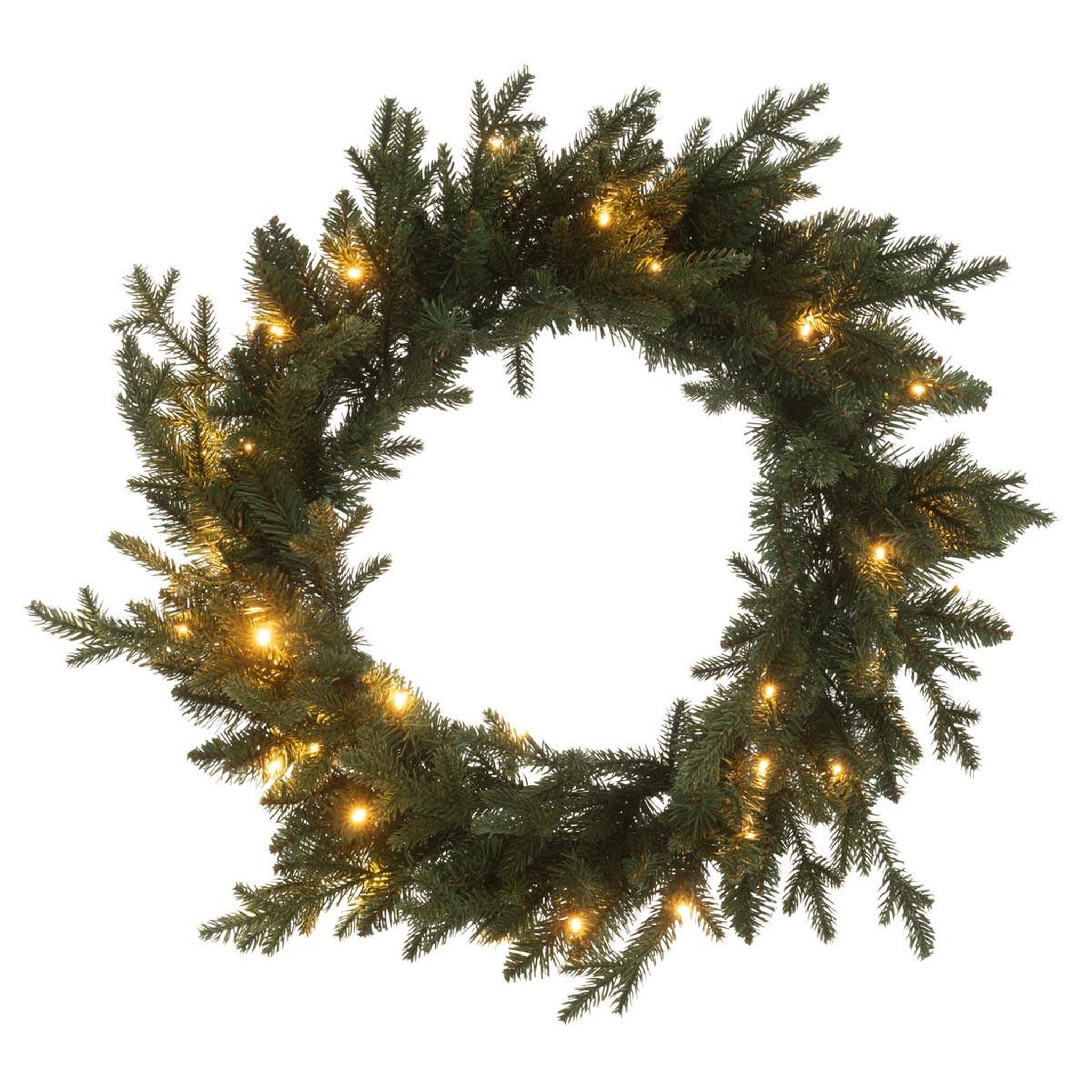 J-LINE Couronne de noël 40 led  christmas show  60cm vert