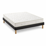 Voir la diapositive 2 : NUITS D'OR Ensemble Sommier Tapissier et Matelas 2 Faces Couchage
