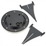 Voir la diapositive 5 : Lumisky Lot de 8 spots solaires ronds DECKY Argent Acier inoxydable D12cm