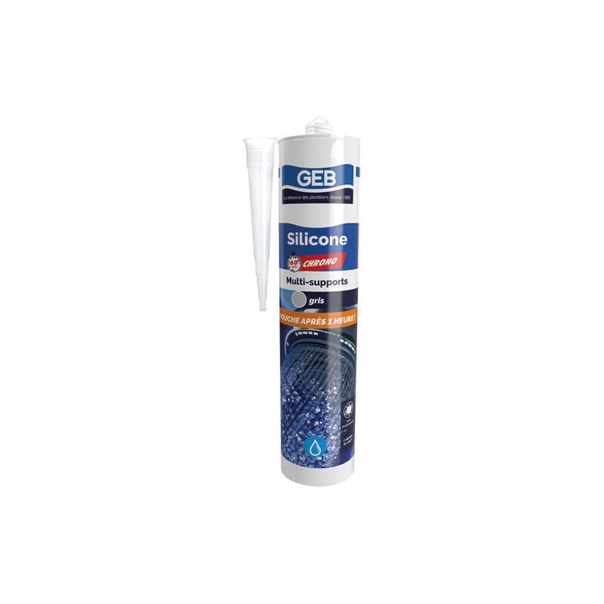 Geb MASTIC SILICONE 60CHRONO GRIS280ML GEB - 890785