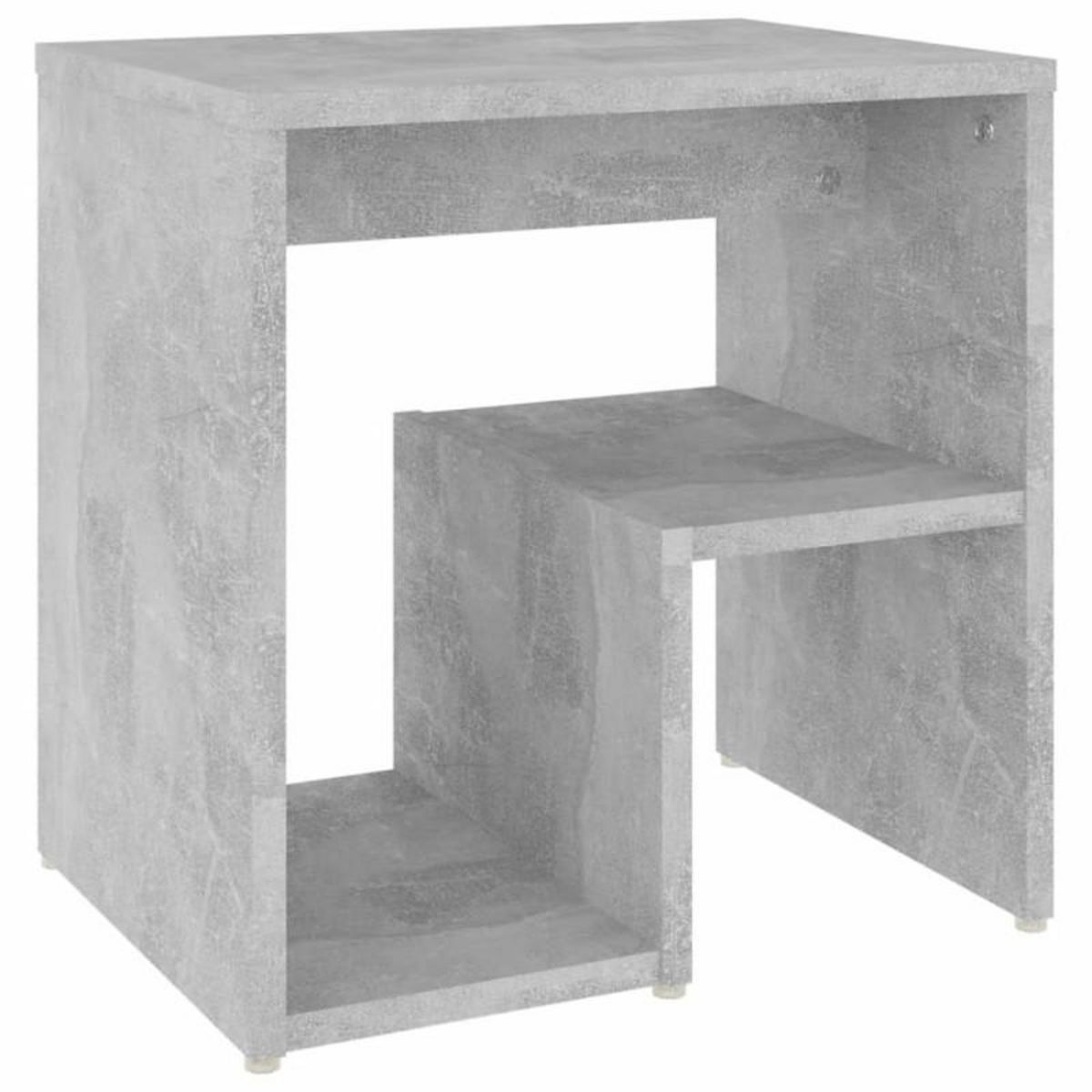VIDAXL Table de chevet gris béton 40x30x40 cm bois d ingénierie