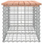 Voir la diapositive 4 : VIDAXL Banc de jardin design gabion 103x44x42cm bois massif de douglas