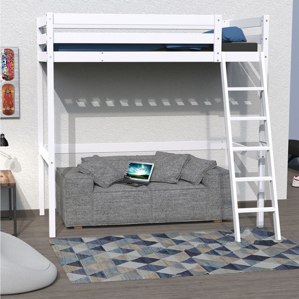 Lit mezzanine CITY 140 x 190 cm